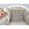 Smooffly Cushion Cover Classroom ABCs Education Decorative Throw Pillow Cover