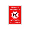 Safety First Display LTD Private property no dogs allowed -
