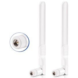 Bingfu 4G LTE Antenna SMA 6dBi Omnidirectional Antenna Pack of 2 Compatible with 4G LTE Wireless CPE Router Hotspot Mobile Radio Gateway Industrial IoT Router Wildlife Camera