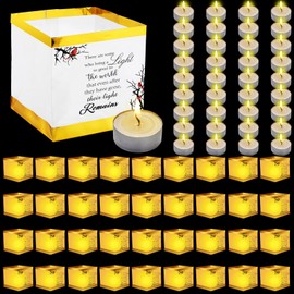 Tujoe 36 Set Floating Lanterns Floating Water Candle Square Chinese Lanterns Memorial Floating Lanterns Waterproof River Candle Bereavement Sympathy Gifts for Wishing Praying Blessing Parties Pool