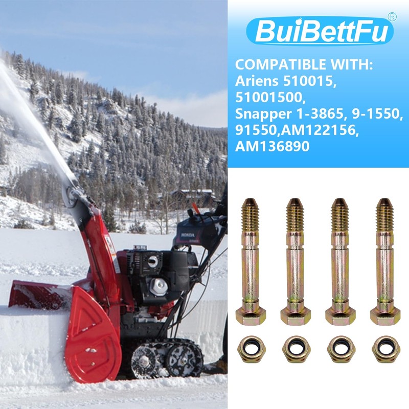 51001500 510015 Snowblower Shear Bolts and Nuts Fits for Ariens