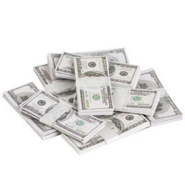 FOIMAS 180pcs 1:12 Miniature Scene Dollars Fake Bills for Dollhouse Scene Model Craft Supply