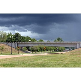 Historic Pictoric Photo - Bridge at Mile Marker 0, The Southern Portal, just Above Natchez, Mississippi, of The Natchez Trace Parkway, a 444-mile Scenic Road Through Three States 12in x 08in