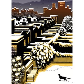 Museums & Galleries Cressida Bell Silent Night Pack of 8 Charity Christmas Cards with White Envelopes