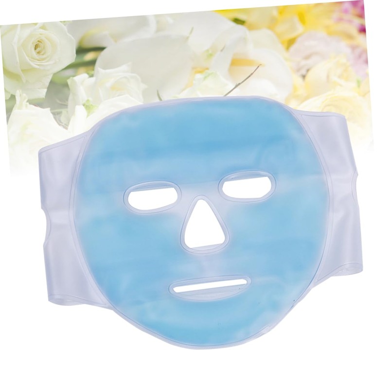 Outanaya 1pc Gel Cold and Hot Compress Mask PVC Face