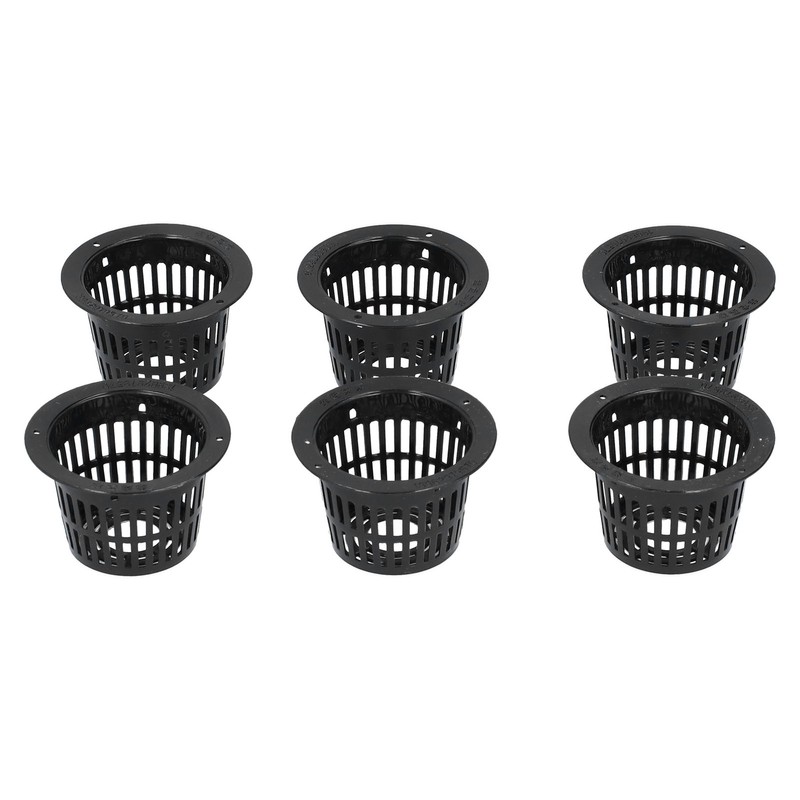 50PCS Planting Basket Mesh Pot Round Plant Grow Hydroponic Containers