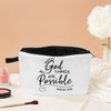 MoCaliduccious “WITH GOD ALL THINGS ARE POSSIBLE” Text Print Women