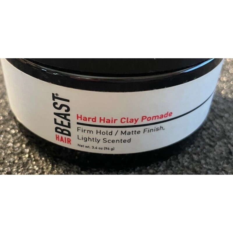 HAIR BEAST Beast Hard Hair Clay Pomade 3.4 oz -