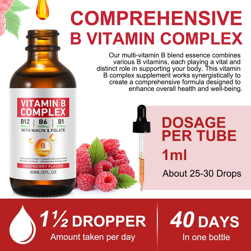 Organic Vitamin B Complex | Vegan Vitamin B12 Liquid Drops