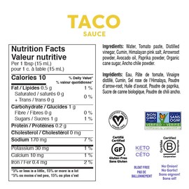 Fody Foods Adobo de salsa de taco vegano | Salsa roja de aceite de aguacate | Certificado bajo FODMAP | Apto para intestinos, sin cebolla, sin ajo | Apto para IBS, sin gluten sin lactosa