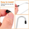 QUARKZMAN Pack of 100 Pegboard Hook Protective Caps Made of