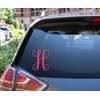 Custom Initial Monogram Vinyl Decal Bumper Sticker, for Tumblers, Laptops,
