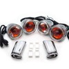 SMT- 4X Turn Signal Indicator Chrome Clear Compatible with 1992-2016