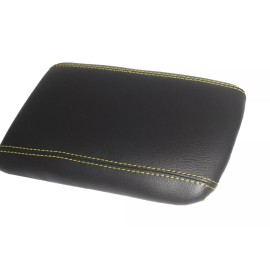 Kar Designers Fit 04-08 Mazda RX-8 Synthetic Leather REAR Center Console Cover w/Yellow Stitch