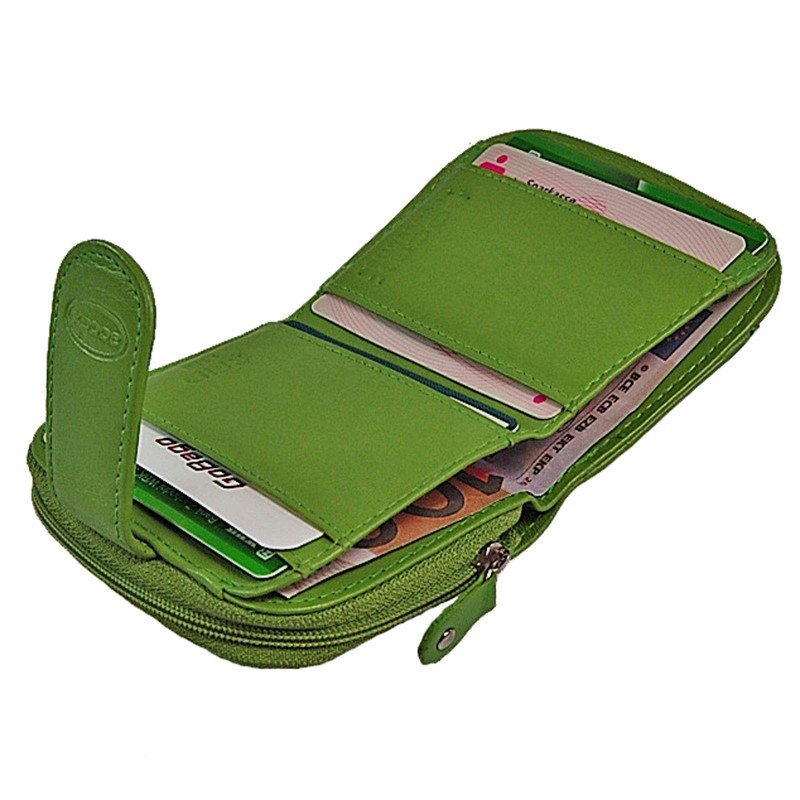 BOCCX GoBago 70031 Women's Purse Leather RFID Blocker Purse (Green)