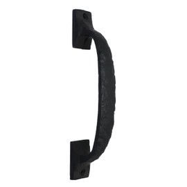 Mystic Colonial Cast Iron Barn Door Pull Handle – Heavy Duty Handforged Rustic Latch for Gates, Cabinets, Sliding Doors & Farmhouse Decor – Vintage Black Hardware