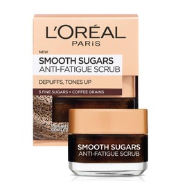 L'Oreal Paris Skincare Pure Sugar Face Scrub with Kona Coffee 1.7 oz instantly revitalizes and revitalizes skin for a soft glow / 로레알 파리 스킨케어 퓨어 슈가 페이스 스크럽과 코나 커피 1.7온스의 부드러운 광채 피부를 즉각적으로 되살리고 활력을 불어넣습니다