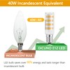 DiCUNO E12 LED Bulb 4W (40W Equivalent), Warm White 3000K