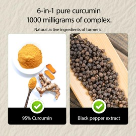 NIVELLE NIVELLE Turmeric Curcumin | Pure Turmeric Curcumin Supplement 1000mg | 95% Curcuminoids with Bee Propolis, Ginger, MCT Oil, Fat Soluble Vitamin C, & Black Pepper | 120 Capsules (1)