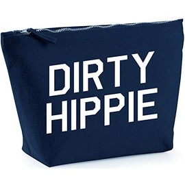 Hippowarehouse Dirty hippie printed make up cosmetic wash bag 18x19x9cm