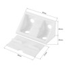 sourcing map Plastic Corner Braces, Shelf Cabinet Door 90 Degree