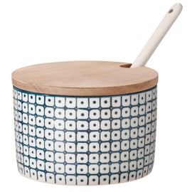 Bloomingville Sugar Bowl Salt Box Carla blue