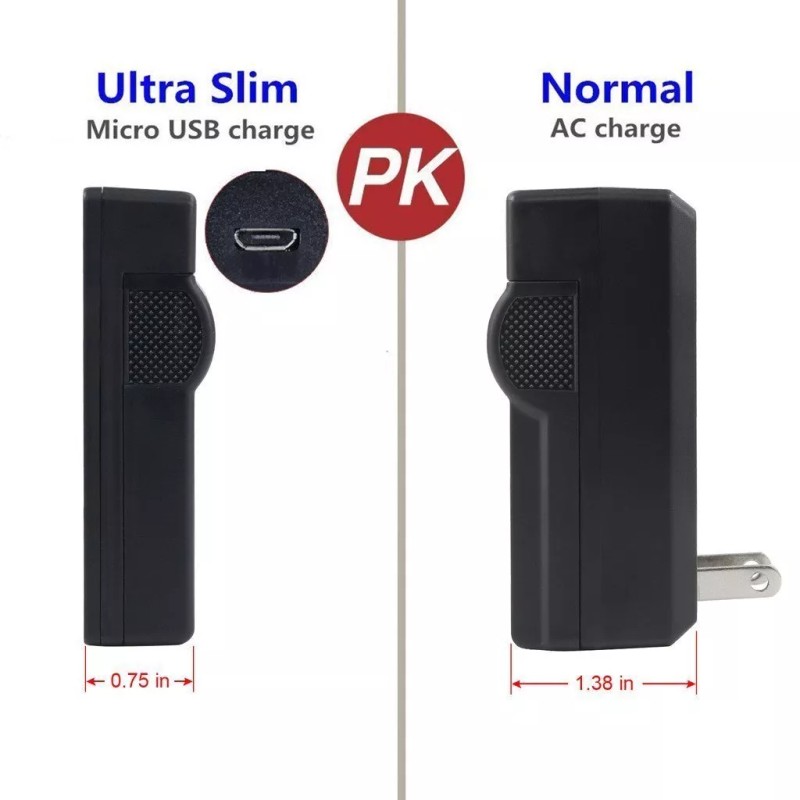 Kastar LP-E10 Slim USB Charger for Canon EOS 1100D, 1200D,
