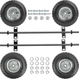 Orceed Black All Terrain Wheel Kit, Fit for Predator 9000 8750 and 6500 Watt Generators, Solid Tires