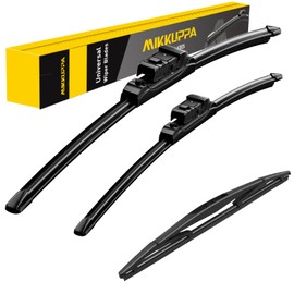 MIKKUPPA 26"+16"+12" Windshield Wiper Blades Replacement for 2018-2023 Subaru Crosstrek, 2017-2023 Impreza, Top Lock Front & Rear All Season Wiper Blades Set(Pack of 3)