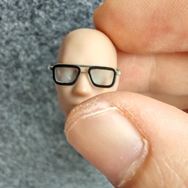 SSbeauty M 1/12 Scale Figure Eyeglasses Sunglasses for 6inch Male Action Figure Body Doll (Blue)