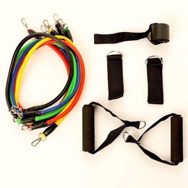 Home Workout Strength Training Set with Stretching Tubing Bands Single Item