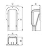 Inaba Denko Pipe Fitting Cover Wall Corner Wall Outlet Black