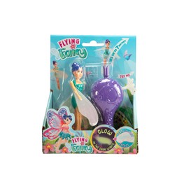 Magic Fairy, Colourful Printed Flying Doll, Soft Movable Wings, Glow in The Dark, Starter with Pulley, 14 cm, from 3 Years