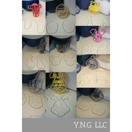 YNGLLC, WINNIE THE POOH CHILDRENS BOOK CHARACTERS MASTER KIT SET OF 10 COOKIE CUTTERS 3D PRINTED MADE IN USA PR1595