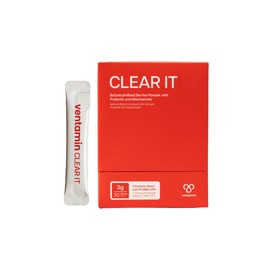Ventamin Clear It Acne Supplement - Skin Detox for Clear Skin with Probiotics, Zinc, Magnesium + 20 Actives (30 Sachet per Box) (1)