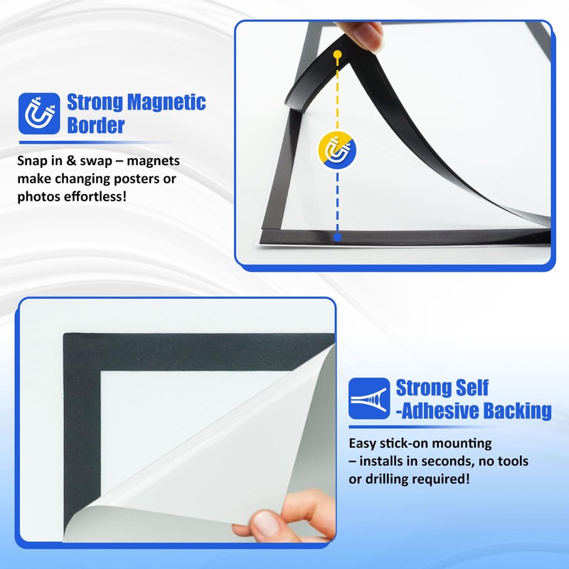Supuca Magnetic Sign Holder & Picture Frame 8.5 x 11