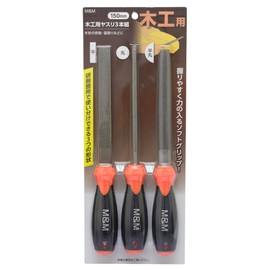 Takagi M&M Wood File 5.9 inches (150 mm), Set of 3