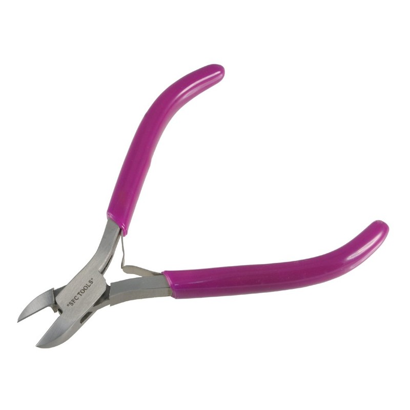 Purple Jewelry Pliers Set of 5 on Block Holder -