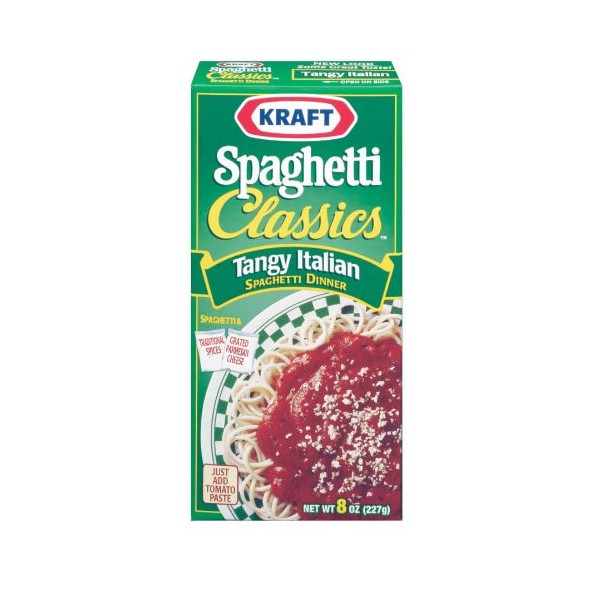 Kraft Spaghetti Classics, Tangy Italian, 8 oz (Pack of 12)