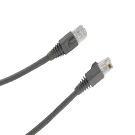 Leviton 5G460-5S GigaMax 5E Standard Patch Cord, Cat 5E, 5 Feet Length, Grey