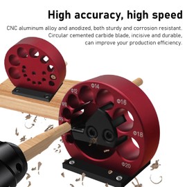 Dowel Maker Device, 8 Holes 8-20 mm Adjustable Dowel Cutter Woodworking Dowel Cutting Plate Dowel Making Device Set, for Soft and Hardwoods