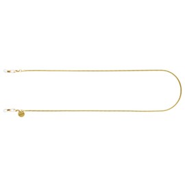 KOMONO Boa Unisex Sunglasses Corduroy, 77 cm Copper Glasses Chain for Women and Men, gold