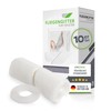 empasa Insektenschutz Polyester Fliegengitter Gaze mit Klettband 10er Set weiß