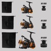 Rigged and Rigged RR 1000 spin reel. Smooth strong durable