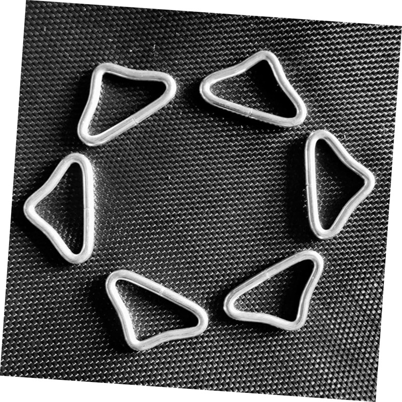 Mipcase 30pcs Metal Trampoline Triangle Buckles Erosion Resistant Shaped for