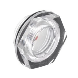 CoCud Air Compressor Oil Sight Glass, | G3/4 Male Thread | Hex Head Oil Liquid Level Indicator Glass Window - (Applications: for Gearbox Fittings), 1-Piece