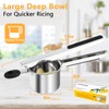 KAYCROWN Potato Ricer, Heavy Duty Stainless Steel Potato Masher and