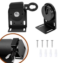 Coolaroo Replacement Part Cordless Crank Kit Roller Blind mounting Bracket Roller Shade Hardware for Coolaroo Outdoor Roller Shade Replacement Part Sun Shade Accessories (1, Black)