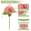 SITUMEIZI Hydrangea Pink Artificial Flower Fake Pink Flowers 21 Inch