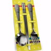 (KitchenU) Miffy Stainless Steel Baby Spoon, Fork, Chopsticks, Daycare/Kindergarten Preparation